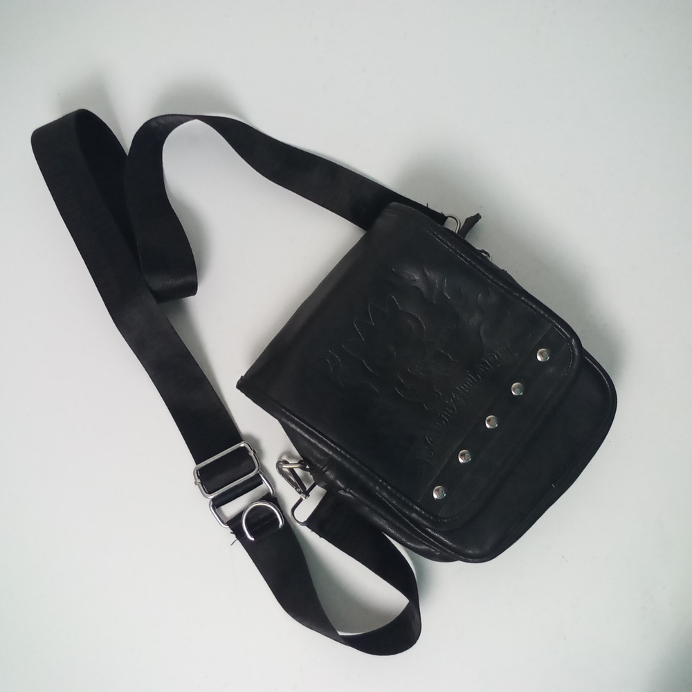 Sanrio Rare Vintage Badtz Maru Black Messenger Bag Small Crossbody